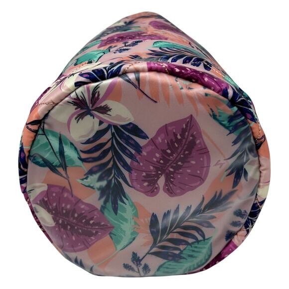 Lug Tumbler Bag Azalea Pink Floral Travel Toiletry Artist Supply Wipe Clean New - Picture 8 of 14